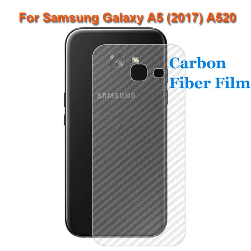 2 шт. в упаковке, 3D защитная пленка из углеродного волокна для samsung Galaxy A3 A5 A7 A320F A520F A720F, защита заднего экрана(не стекло