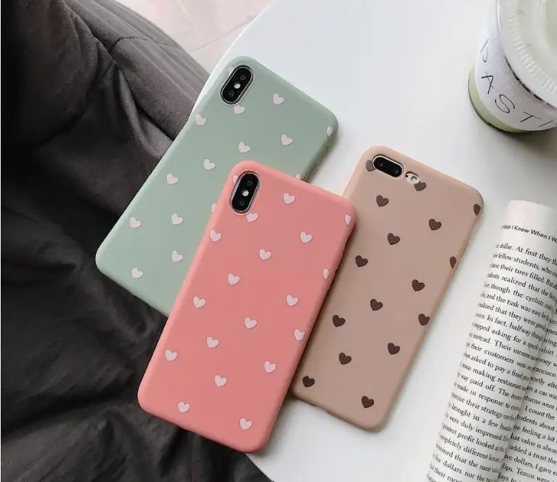 Для iphone 7 8X11 Pro Max чехол для iphone 6 S 6s XS чехол для Max XR для iphone 7 8 Plus чехол мягкий милый розовый чехол с сердцем для девочек