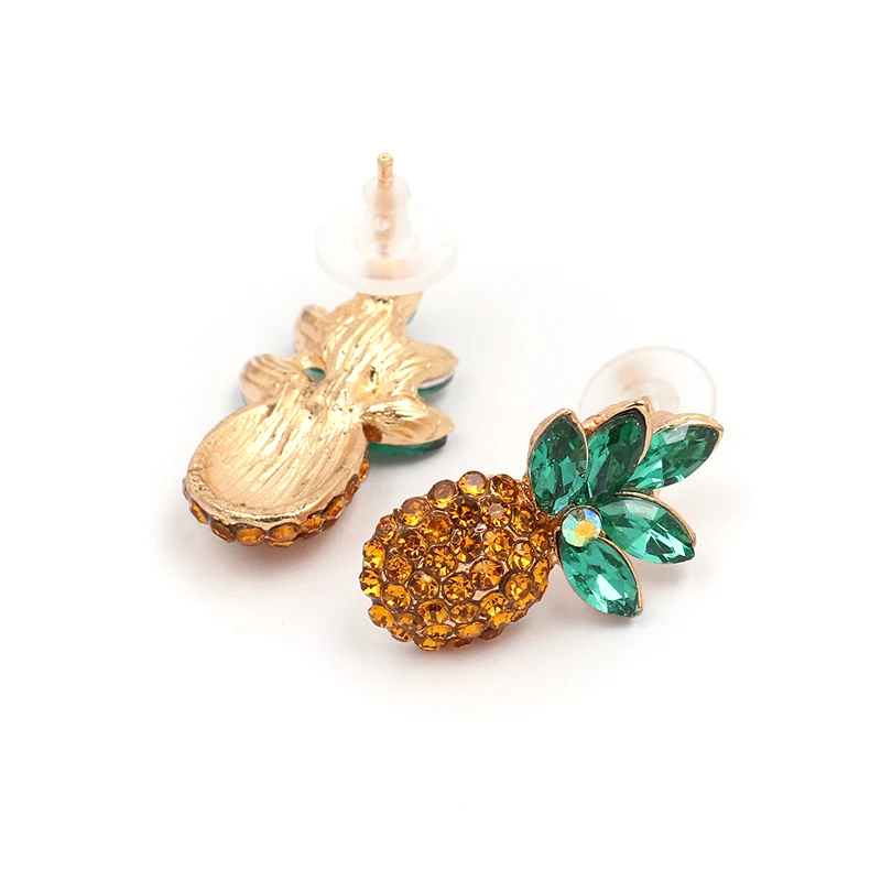 FASHIONSNOOPS Серьги Горячая Марка Кристалл Ананас Fruite аксессуары Brincos серьги Brinco Femme Модные украшения Bijoux