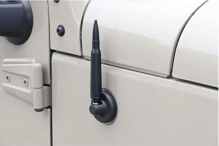 Черные пулевые антенны для Jeep Wrangler аксессуары JK JL Универсальная металлическая