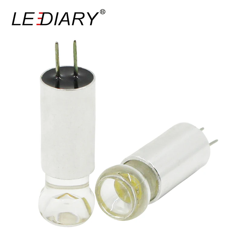 Светодиодная мини-лампа LEDIARY G4 5 шт./лот 12 в пост. Тока COB высокомощная из