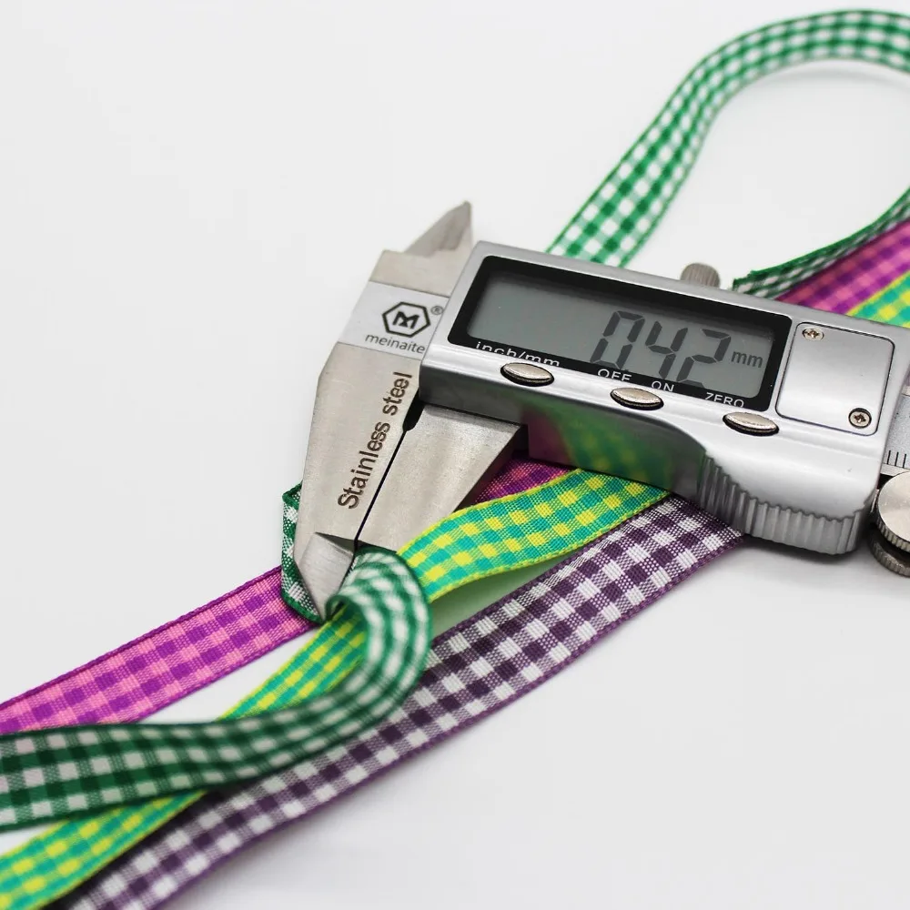 Gingham лента 6 мм 3/8 &quot9 5/8&quot 16 1 &quot25 1-1/2&quot 38 Свадебные украшения DIY подарок ручной