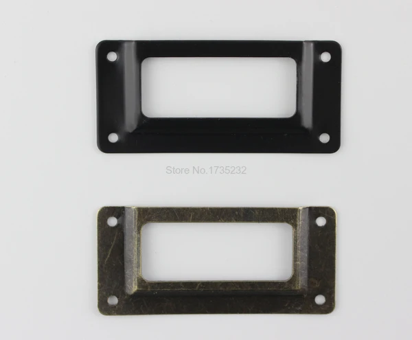 Черная Железная металлическая рамка для этикеток имя файла держатель карт ящик