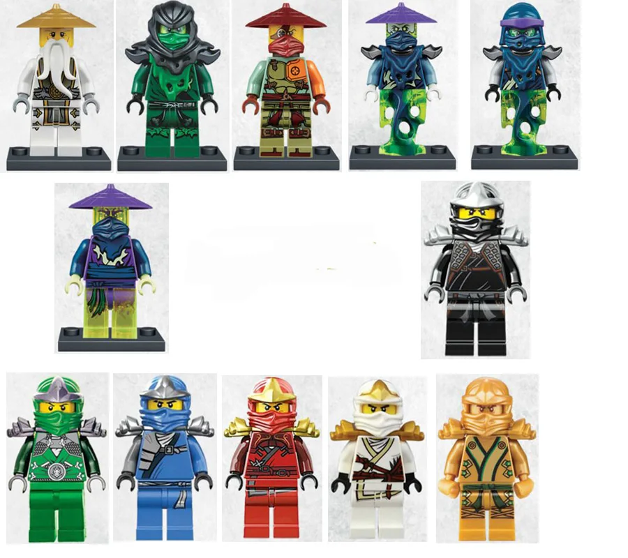 12 шт. Decool Ninja go строительные блоки Cole Kai Jay Lloyd Zane Ronin Morro совместимые с ninjagoo Lys 2019|toy