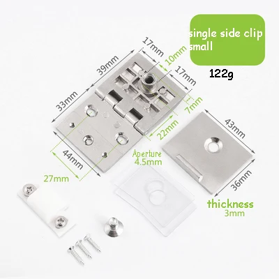 

Петля для витрины с одним/двумя боковыми зажимами, петля для поверхности витрины, петля для шкафа, 90/180 градусов, легкая в установке