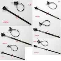 20 pcs nylon black car auto cable strap push mount wire tie retainer clip clamp cable ties