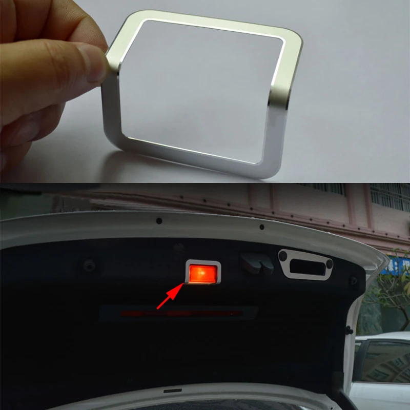 Сплав задний багажник Предупреждение светильник Накладка для Mercedes Benz C Class W205 2015