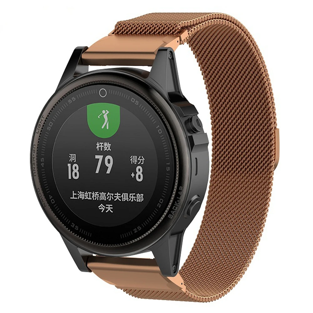 20 мм металлический Миланский ремешок для часов из нержавеющей стали Garmin Fenix 6S Pro 5s