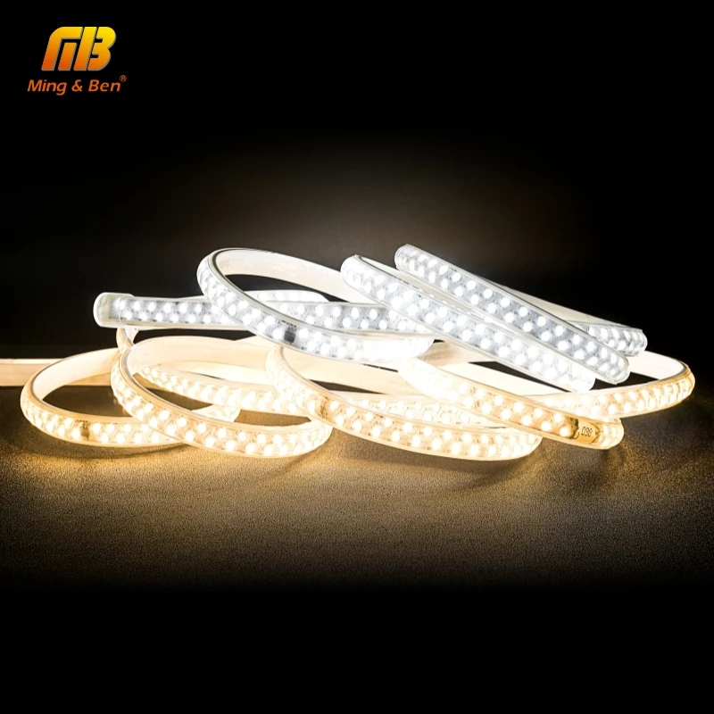 Без мерцания 1 20 м светодиодный гибкие полосы 220 V SMD2835 Водонепроницаемый IP67 188 s/M