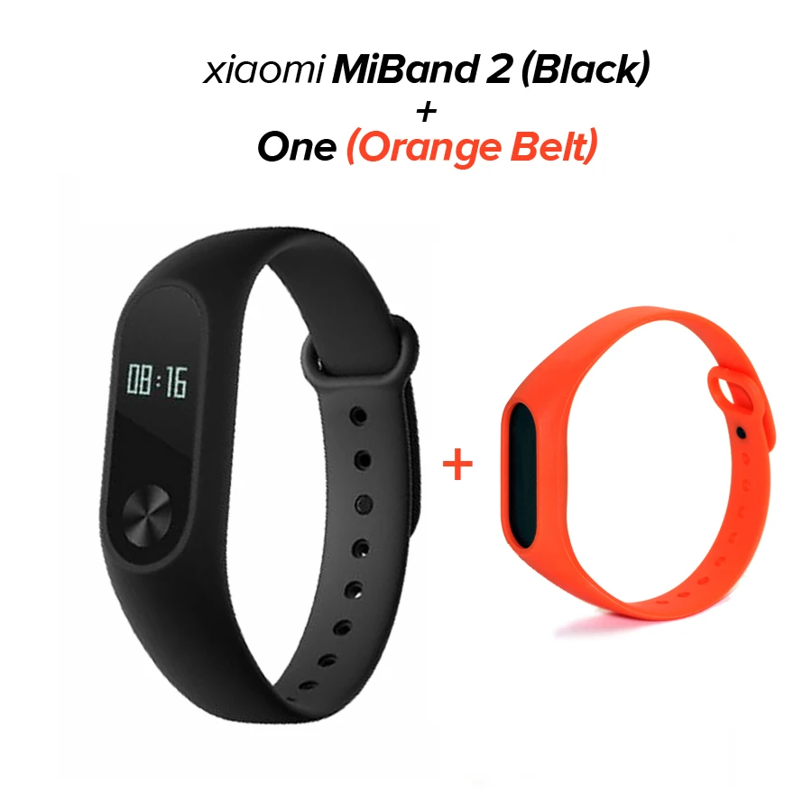 Xiaomi mi Band 2 mi band 2 фитнес-трекер монитор сердечного ритма OLED дисплей тачпад Bluetooth 4,0 для Android IOS - Цвет: -add 1orange