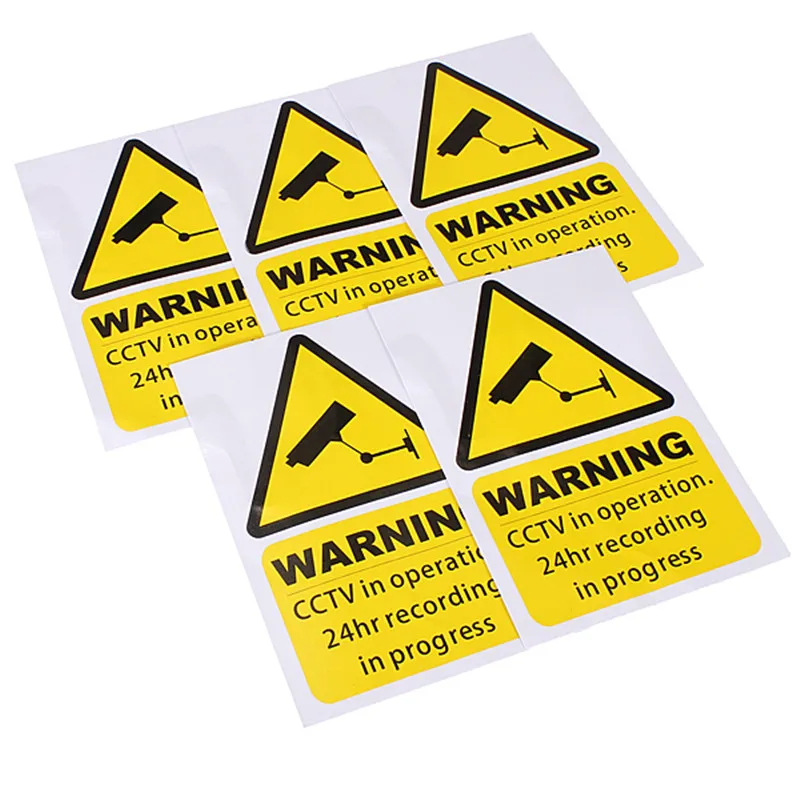 Охранная сигнализация для систем видеонаблюдения 5 шт. 100*150 мм | Автомобили и