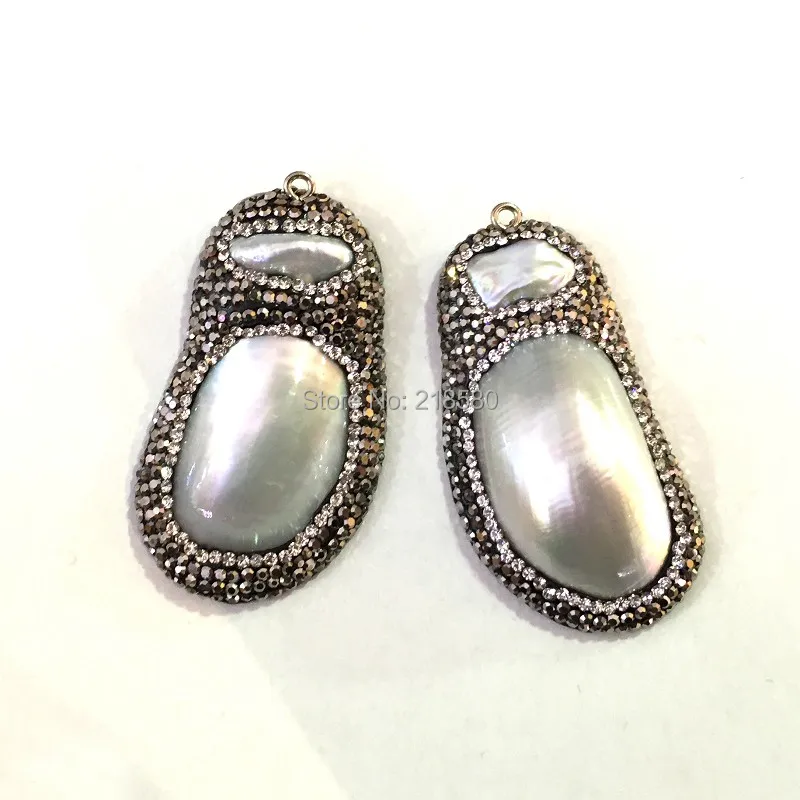 

M603184515 Pave Pearl Pendant