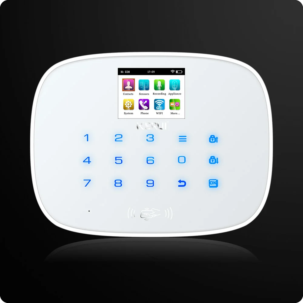 W193 3g wifi PSTN GSM домашняя охранная ЖК сигнализация с сенсорным экраном система