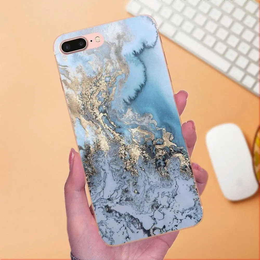 Красивый цветной мраморный принт для Huawei Honor 4C 5A 5C 5X 6 6C 6A 6X 7 7X 8 9 V8 V10 Y3II Y5II Y6II G8 P7 Play