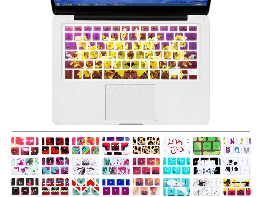 Защитная пленка для клавиатуры ноутбука силиконовая защитная всех Apple Macbook Pro Air