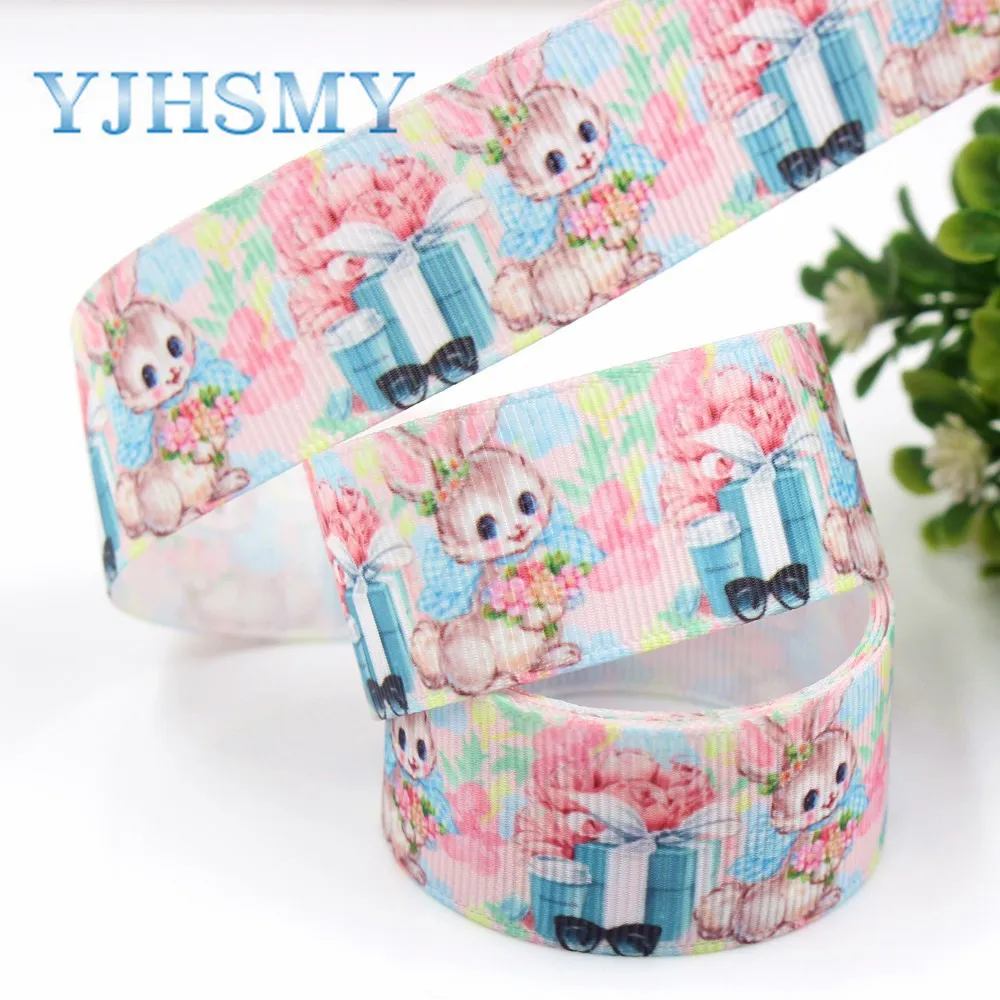 YJHSMY G-181017-1405 25 мм 10 ярдов маленькие животные ленты термопечать grosgrain сделай сам