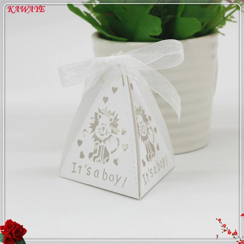 30 шт. детские подарочные коробки с рисунком льва Бумага коробка конфет лазерной