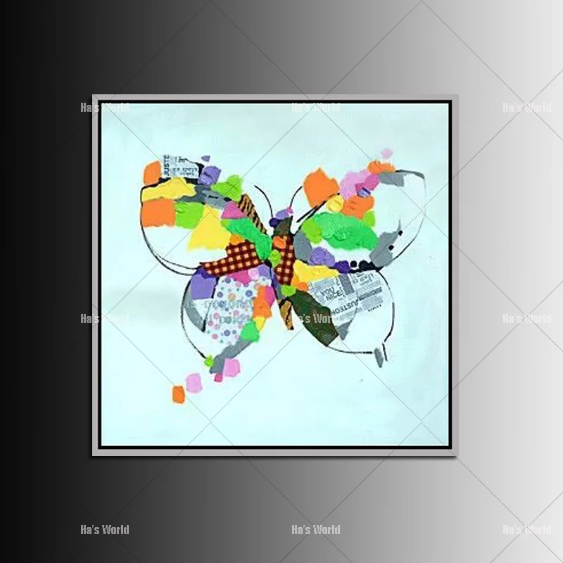 Горячая Распродажа домашняя декоративная бабочка 100% ручная работа Настенная