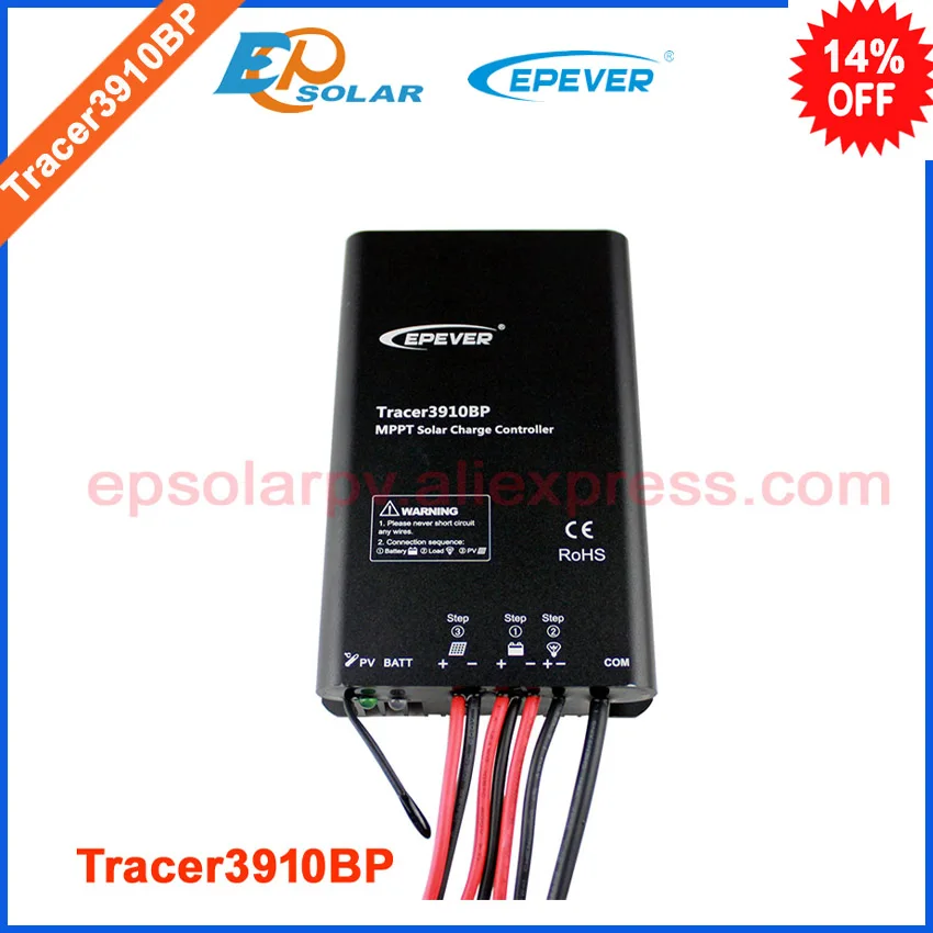 Внешний аккумулятор Солнечное зарядное устройство контроллер mppt Tracer3910BP 15A 15amp