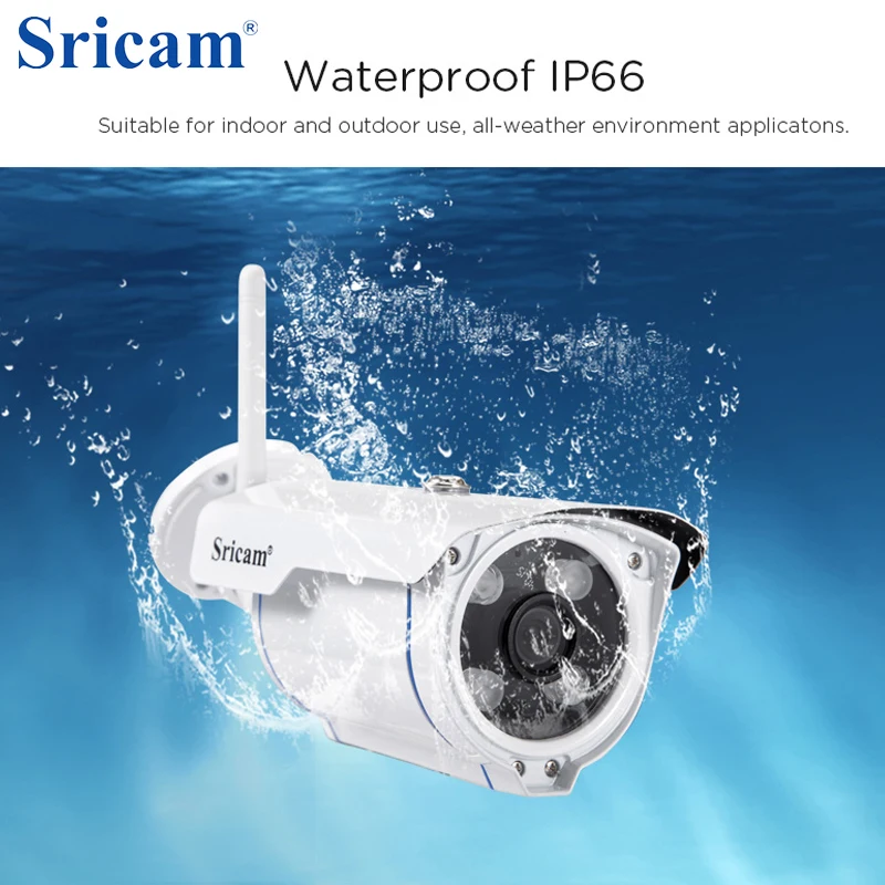 Sricam SP007 720P HD IP Камера WI FI 2 4 P2P ONVIF Водонепроницаемый АНТИВАНДАЛЬ ИК бухта версия