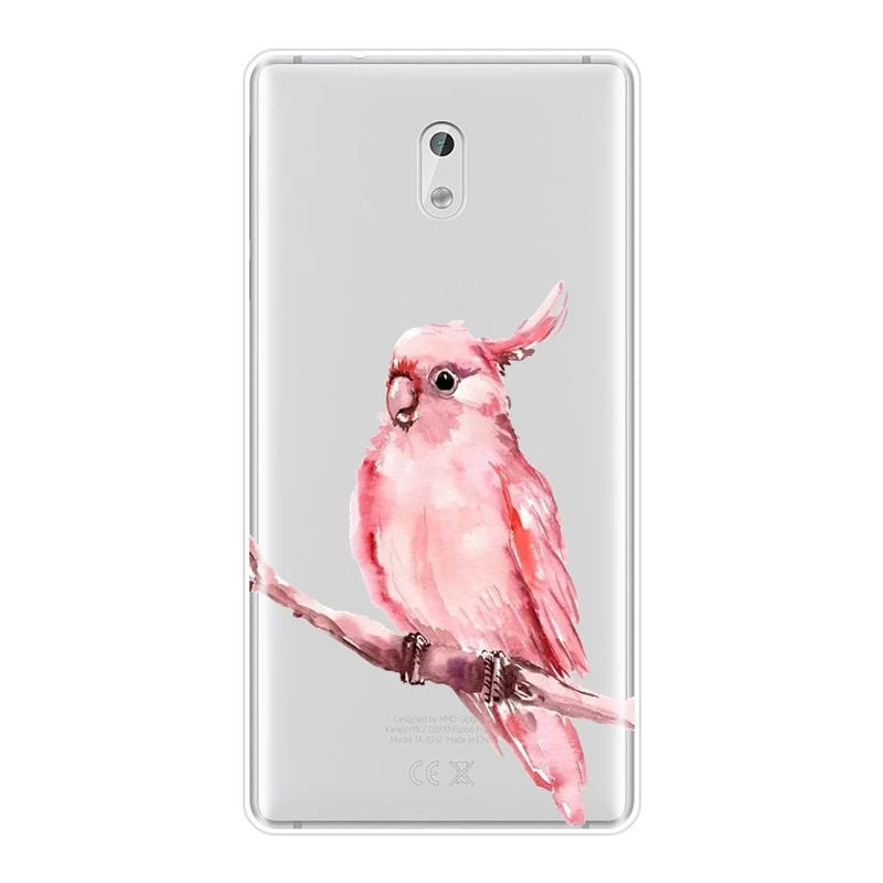 Силиконовый чехол для Nokia мягкий накладка с изображением орла птицы павлина