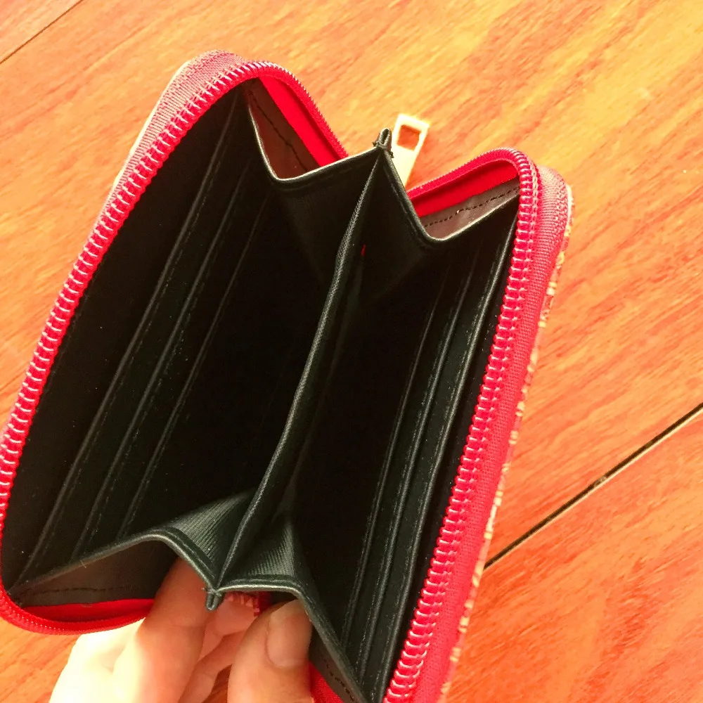 New anime Harry Potter PU short Wallet with zipper Gryffindor card holder purse cartoon magic school W731 | Багаж и сумки