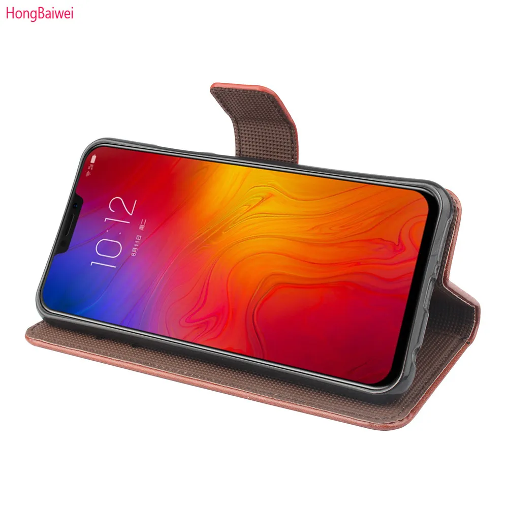 Чехол для lenovo Z5 чехол из искусственной кожи Бизнес серии с откидной крышкой и