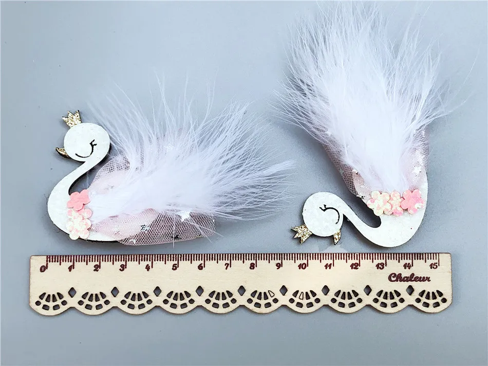 Розничная продажа 1 шт. модные милые блестящие заколки для волос в виде лебедя с