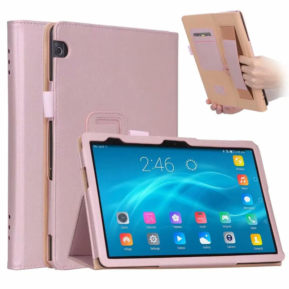 Чехол-сумка Handrest чехол для huawei Mediapad T5 10 мешок Бизнес держатель мешка T5 Wi-Fi 10,1 дюйма W09 AGS2 L09+ ручка - Цвет: Золотой