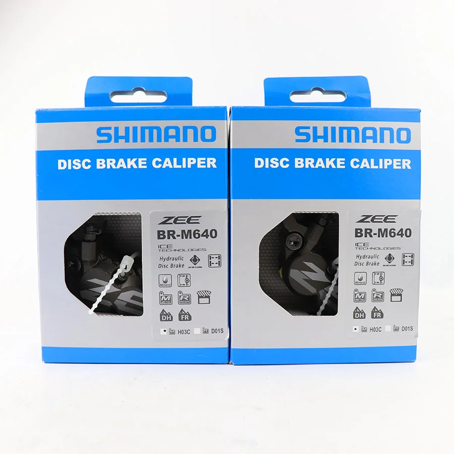 BR-M640 H03C a pair SHIMANO ZEE BR-M640 BL-M640 тормозной рычаг велосипедный Гидравлический дисковый тормоз с тормозными колодками D01S смола или H03C металл - Цвет: BR-M640 H03C a pair