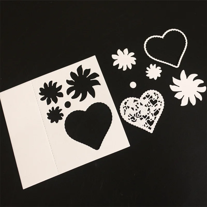 Сердце Plantillas трафарет Manualidades шаблон Wykrojiki Maetal резки умирает 2019 Новый Alinacrafts Sizzix