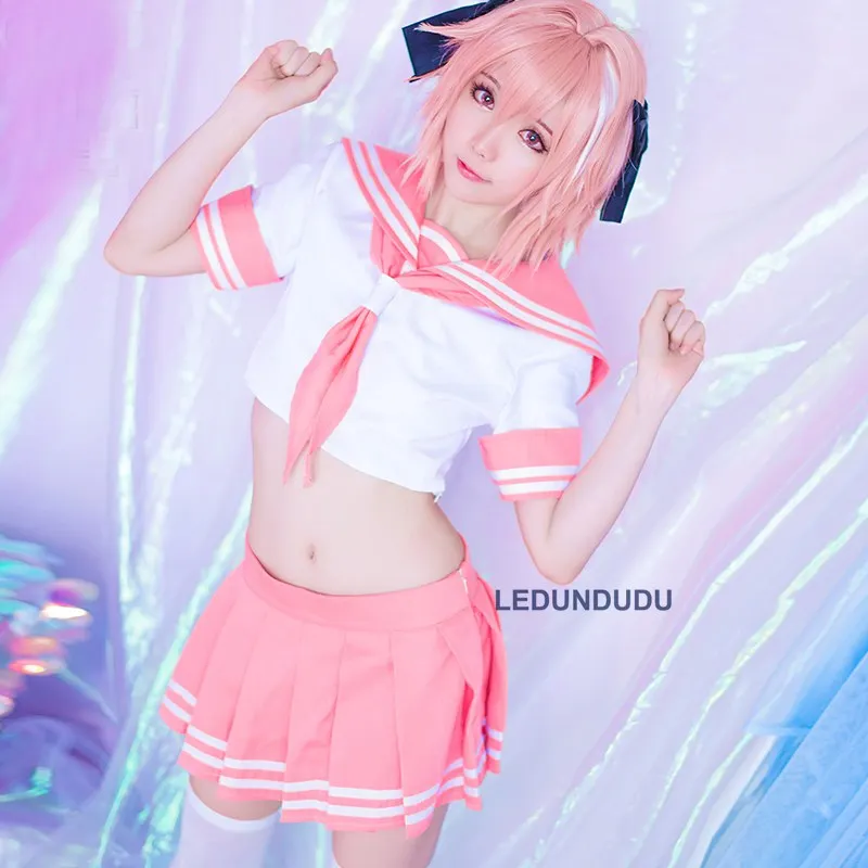 Fate/Grand Order Fate Apocrypha Rider Astolfo Косплей JK школьная форма костюм моряка женский