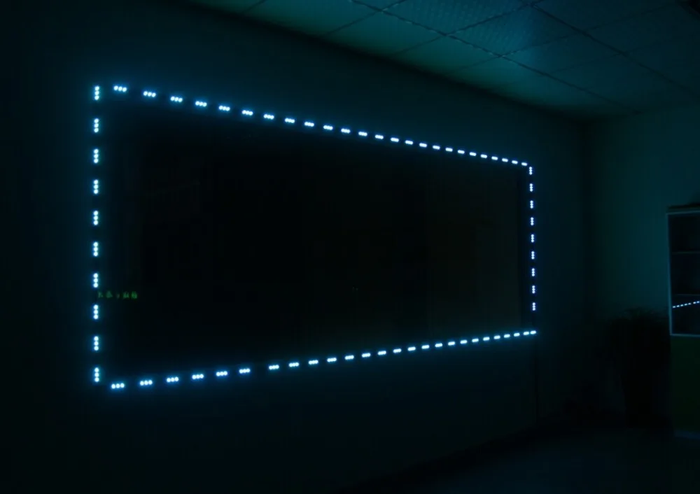 100 М RGB LED Окно Границе Света с Источником Питания и Контроллера |