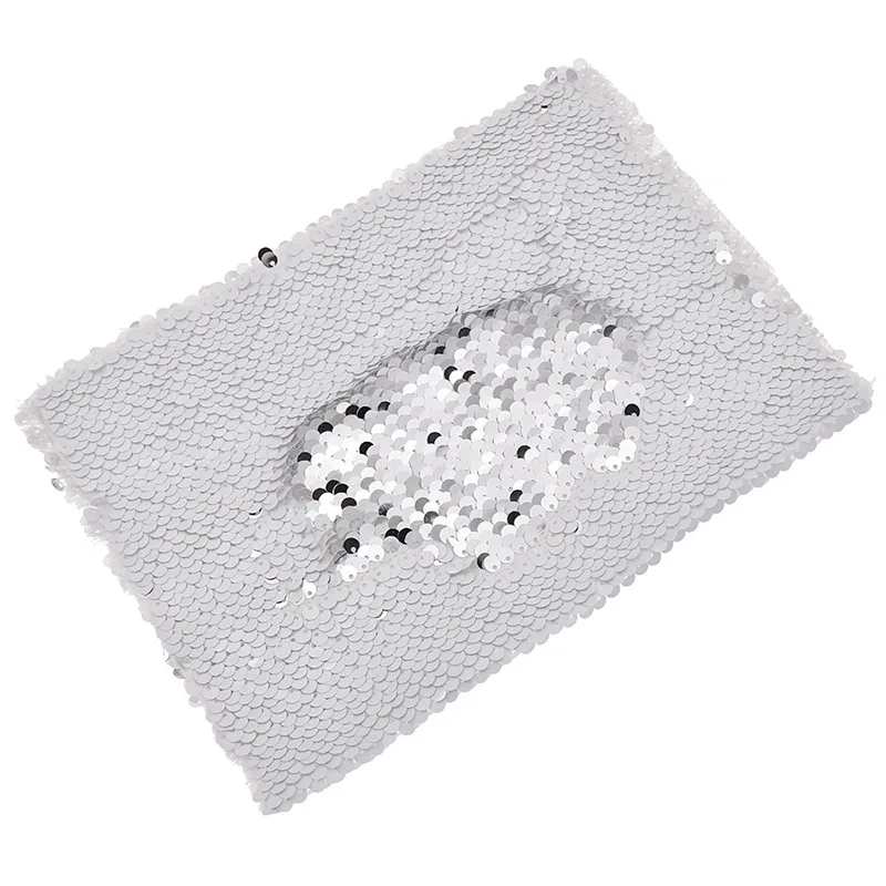 Двусторонняя блестящая ткань A4 цветная из полиэстера сделай сам для шитья одежды