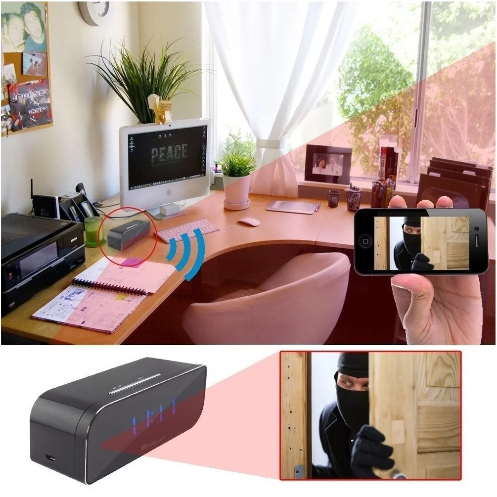 1080 P мини часы камера Wifi ip сигнализация высокой четкости беспроводной домашний