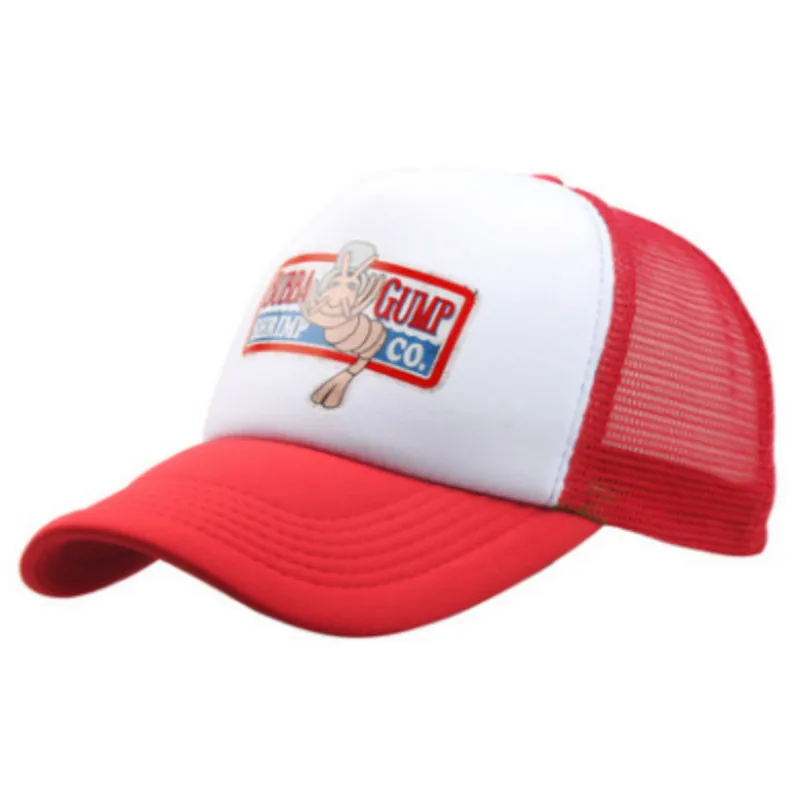 Повседневная летняя бейсболка с принтом BUBBA GUMP для мужчин регулируемая креветки