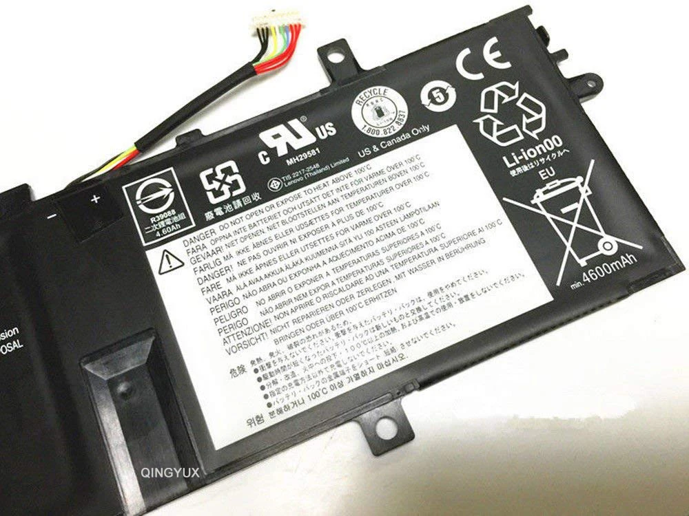 QINGYUX 00HW010 SB10F46448 Новый 7 4 В 36Wh 4750 мАч аккумулятор для ноутбука Lenovo Thinkpad Helix 2 серии |