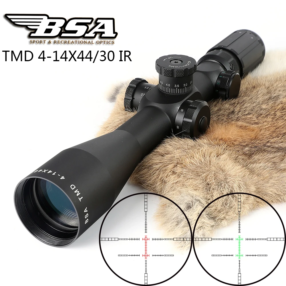BSA тактический прицел для охоты TMD 4-14X44 IR первая фокальная плоскость FFP винтовки