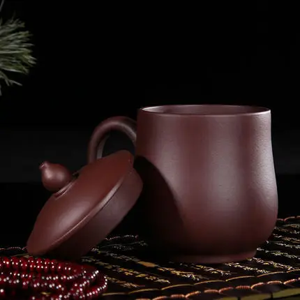 Горячая Распродажа Yixing ручная работа фиолетовая чашка руда Чжу грязь тиснение