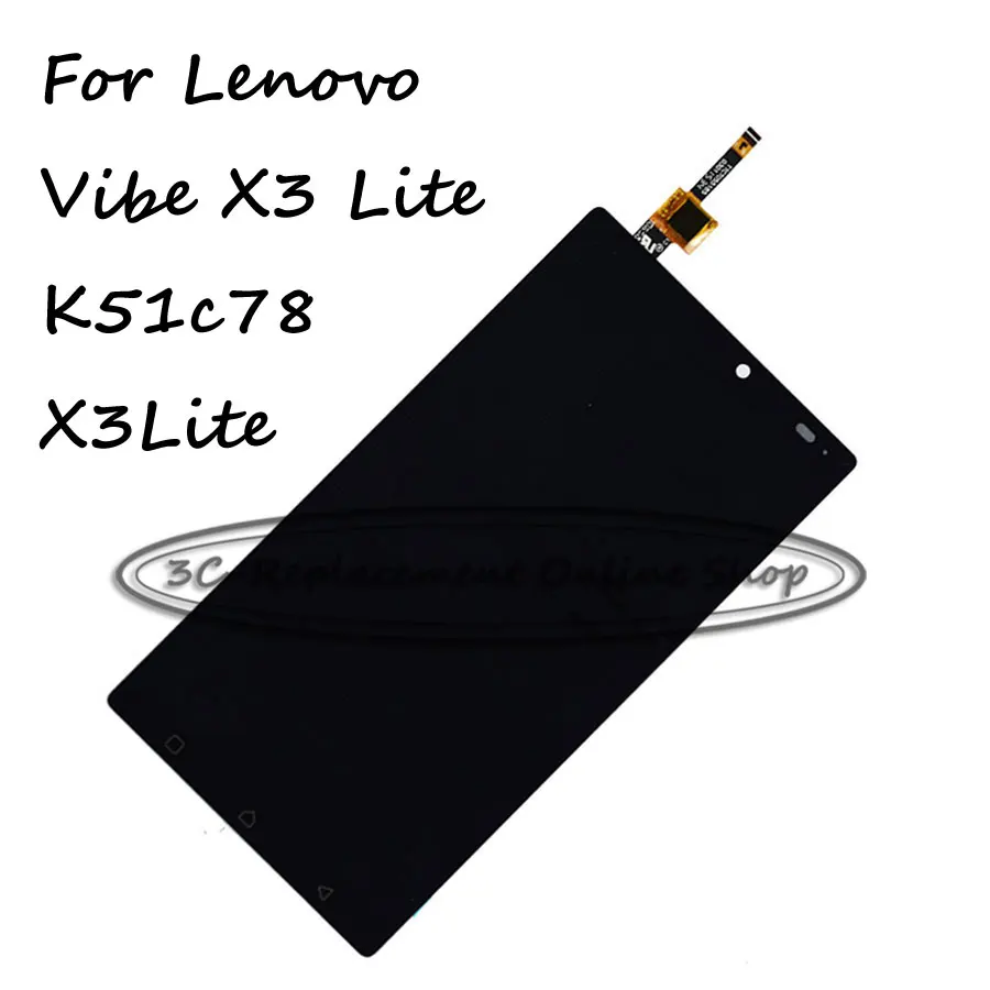 ЖК дисплей + TP Для Lenovo K4 Note A7010a48 A7010 Vibe X3 Lite K51c78 X3Lite сенсорный экран дигитайзер