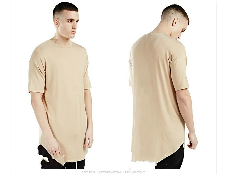 201 S/S, Мужская удлиненная футболка Kanye West, хлопок, Swag, мужские футболки, скейтборд, футболка, одноцветная, Футболка мужская хип-хоп, футболки, топы, Kpop