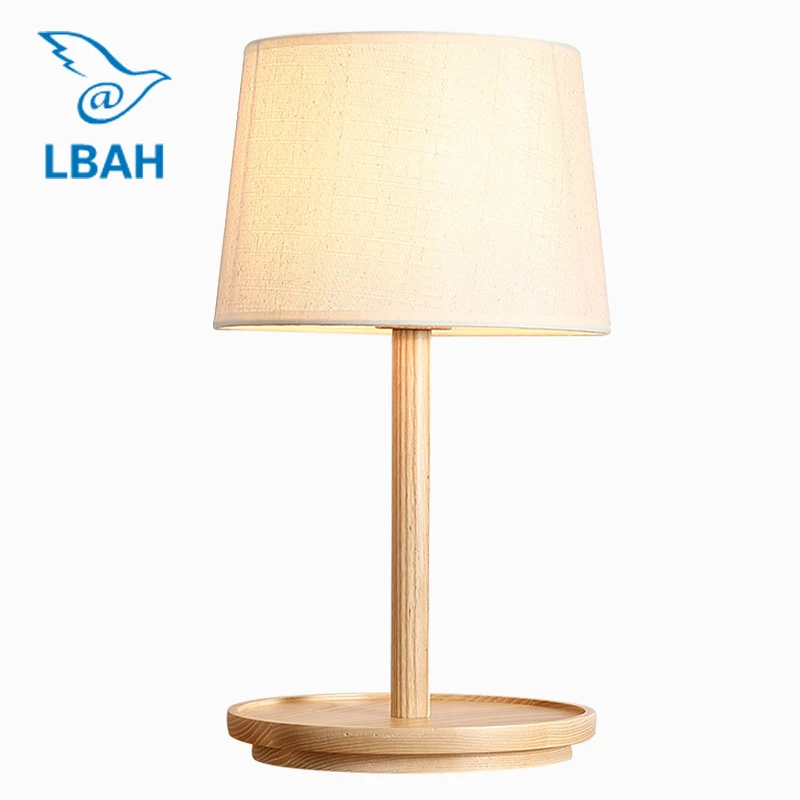 Скандинавский Настольный светильник из натурального дерева креативный теплый