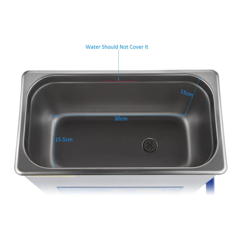 VGT 1860QTD 6L цифровой ультразвуковой очиститель AC 220/240 V для очистки ванны ювелирных