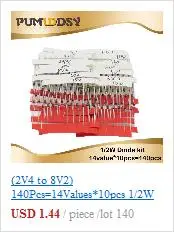 ТРАНЗИСТОР набор сортированных(СОТ-23) 18kinds* 10 шт. = 180 шт. 2N2222 S9013 S9014 S9015 S9018 S8050 S8550 5551 5401 2N3904 2N3906 C1815