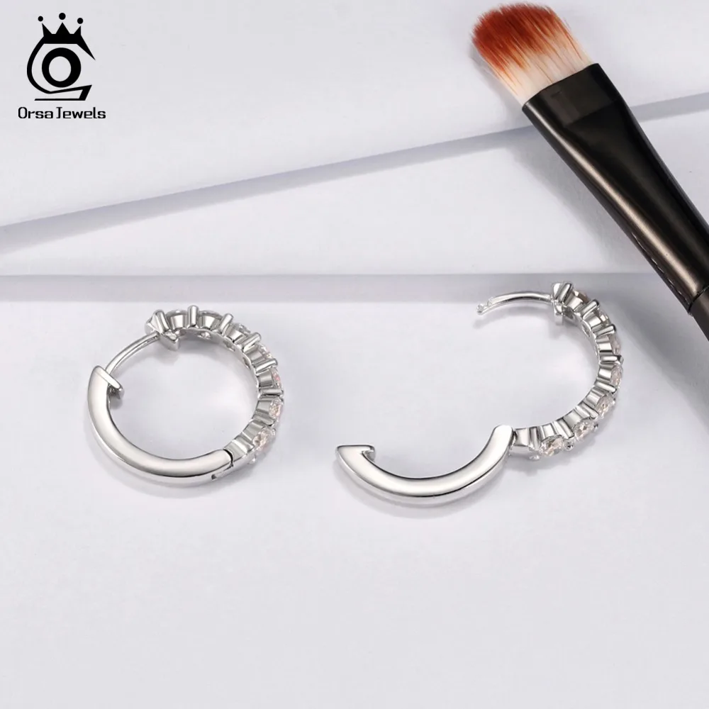 ORSA JEWELS кольцо Аутентичные 925 стерлингового серебра серьги кольца для женщин AAA