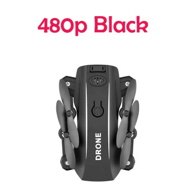 Black 480p camera Лучшая цена Fpv mini drone pro rc вертолет для селфи высота удержания Дроны с широким углом 1080p hd камера Квадрокоптер - Цвет: Black 480p camera