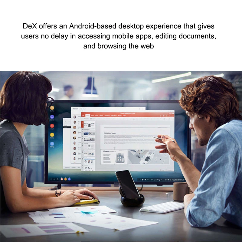Оригинальная док станция SAMSUNG DeX планшетофон с интерфейсом LAN HMDI USB 2 0 для Galaxy s8 S8 +
