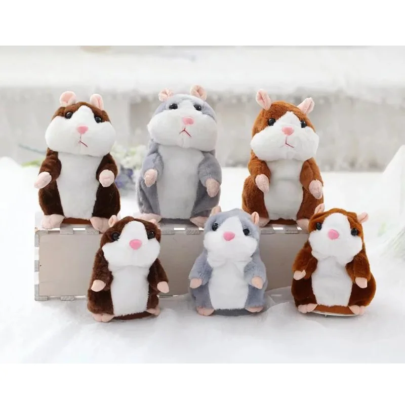 YETAA Sweet Animals Talking Toys for Children Stuffed &amp Plush Cutie Gift Hamster Sweetie Toy Speaking Sound Record Dolls | Игрушки и