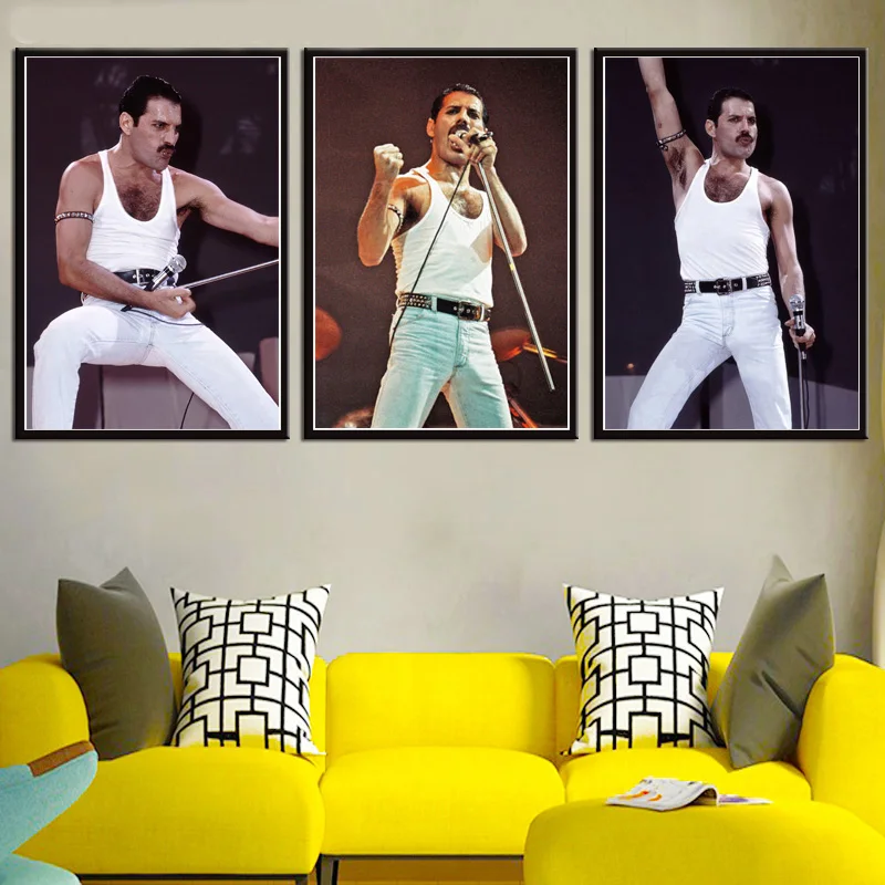 Freddie Mercury Рок Музыкальная Группа звезда Великолепный постер и принты богемный