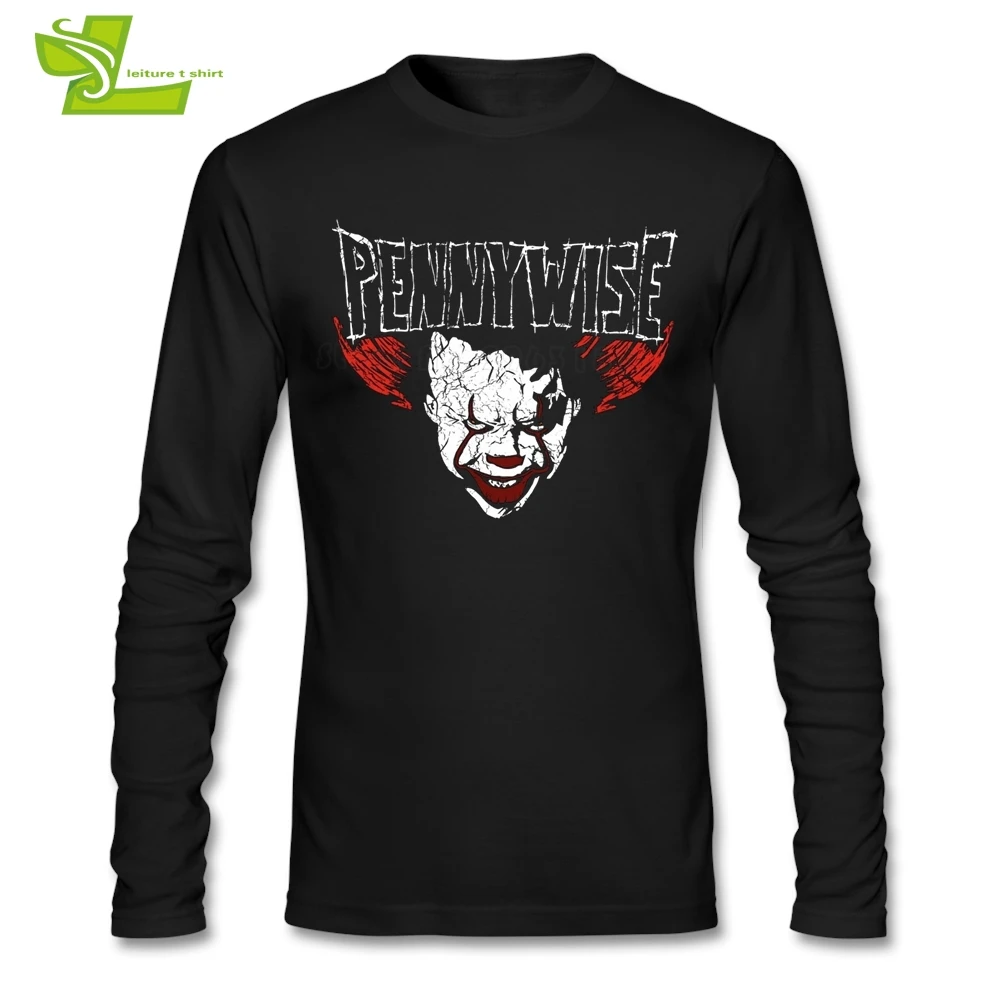 Мужская футболка Pennywise популярная Обычная Удобная для мальчиков с длинным